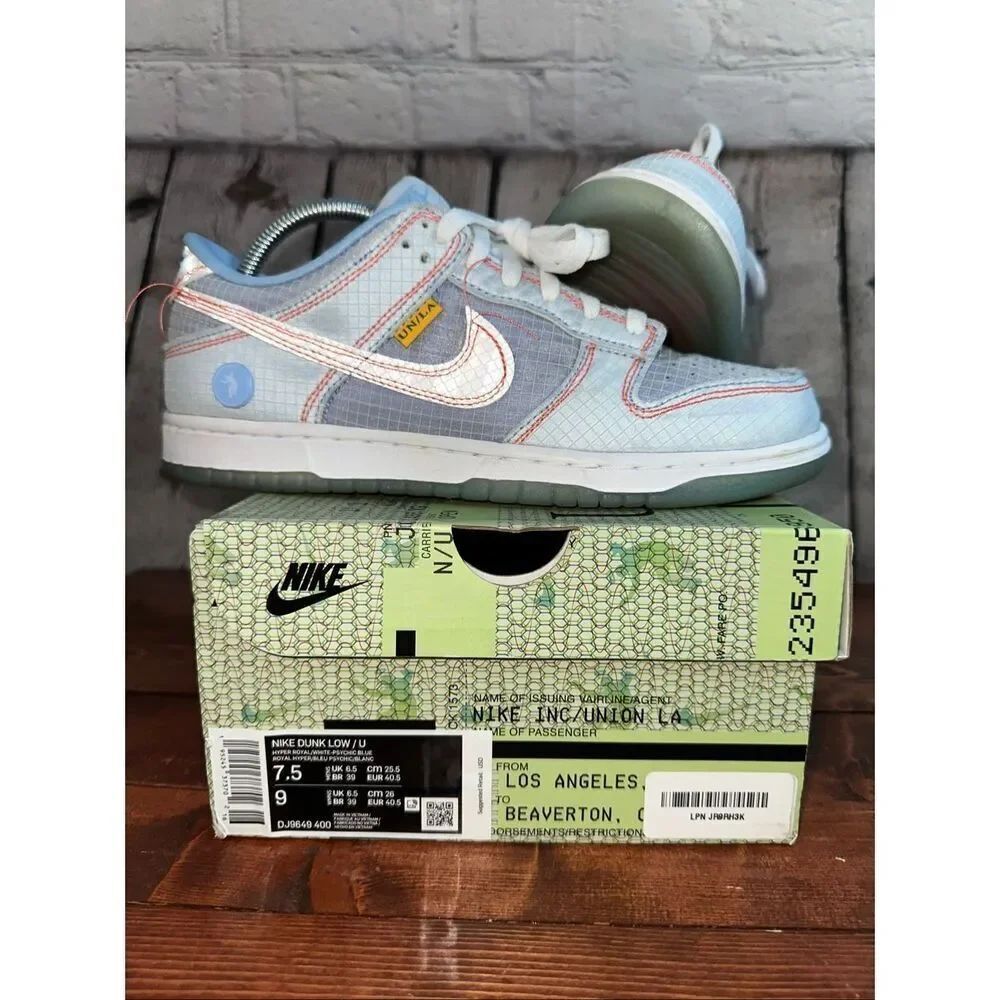 Nike Dunk Low x Union “Argon” (2022) – Men’s Size 7.5 – Excellent Condition